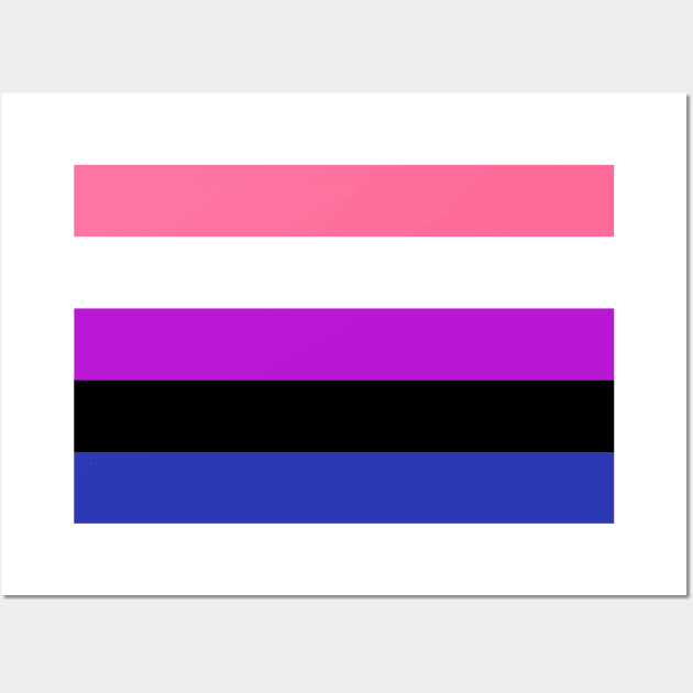 Genderfluid Flag Wall Art by AnnaBanana